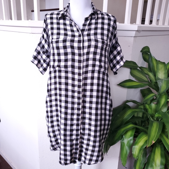 Madewell Courier Shirtdress Buffalo Check - Picture 2 of 7